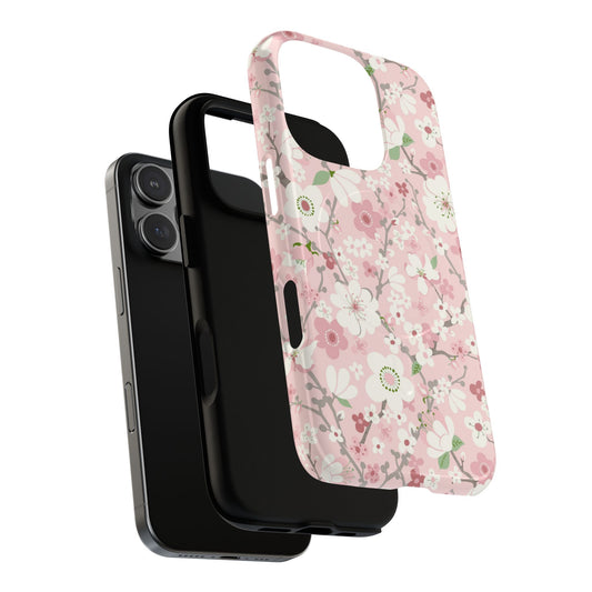Pink Cherry Blossom MagSafe iPhone Case