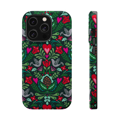 Rosemaling iPhone MagSafe Tough Case iPhone 14 Pro Glossy