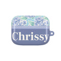 Nantucket Hydrangea Personalized AirPods Case