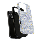 Montauk Daisy Cottage Blue iPhone Case