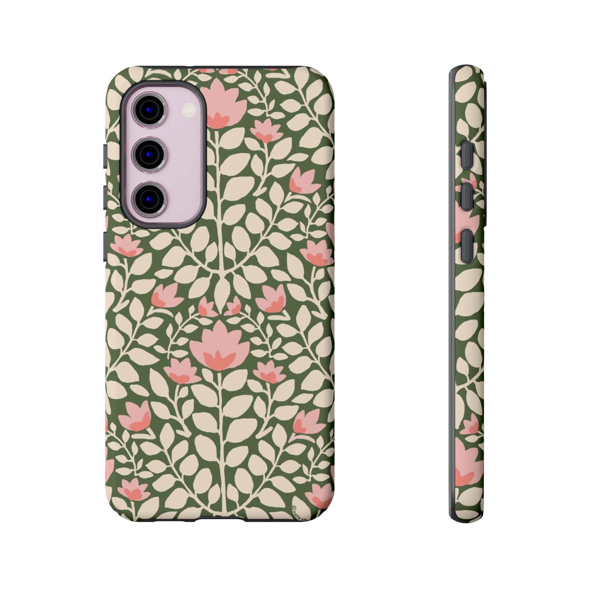 Wild Vines Samsung Galaxy S23 Plus Case – Matte | green, cream, blush botanical vine floral print