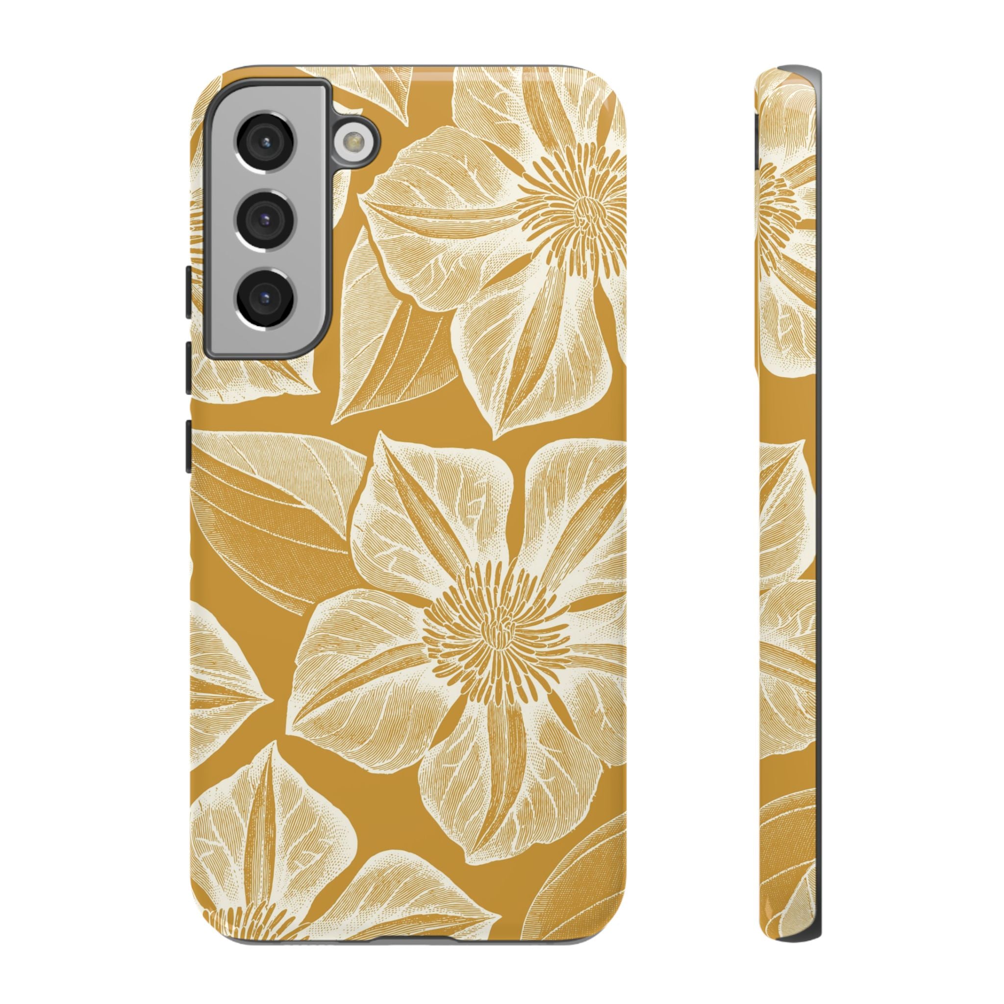 Vintage Bloom Gold Samsung Case
