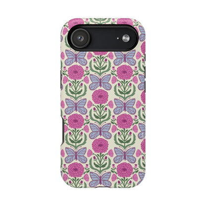 Butterfly MagSafe iPhone Case - Elegant Nature Art