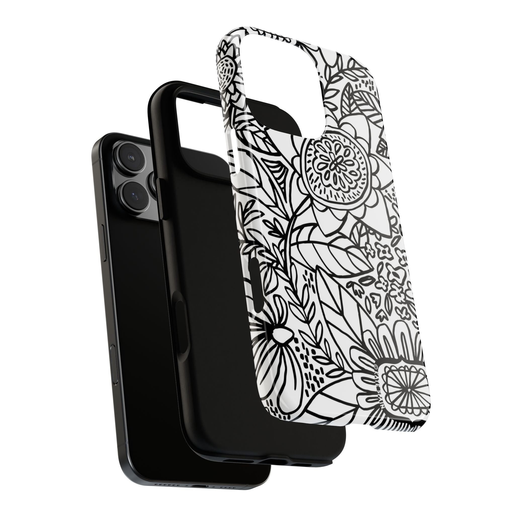 Esprit Tough iPhone 16 Pro Max Case – exploded side view showing dual-layer construction
