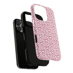 Lily Rose iPhone 16 Pro Max Case – Glossy | dual-layer construction detail — tough botanical phone case by Kate Spain