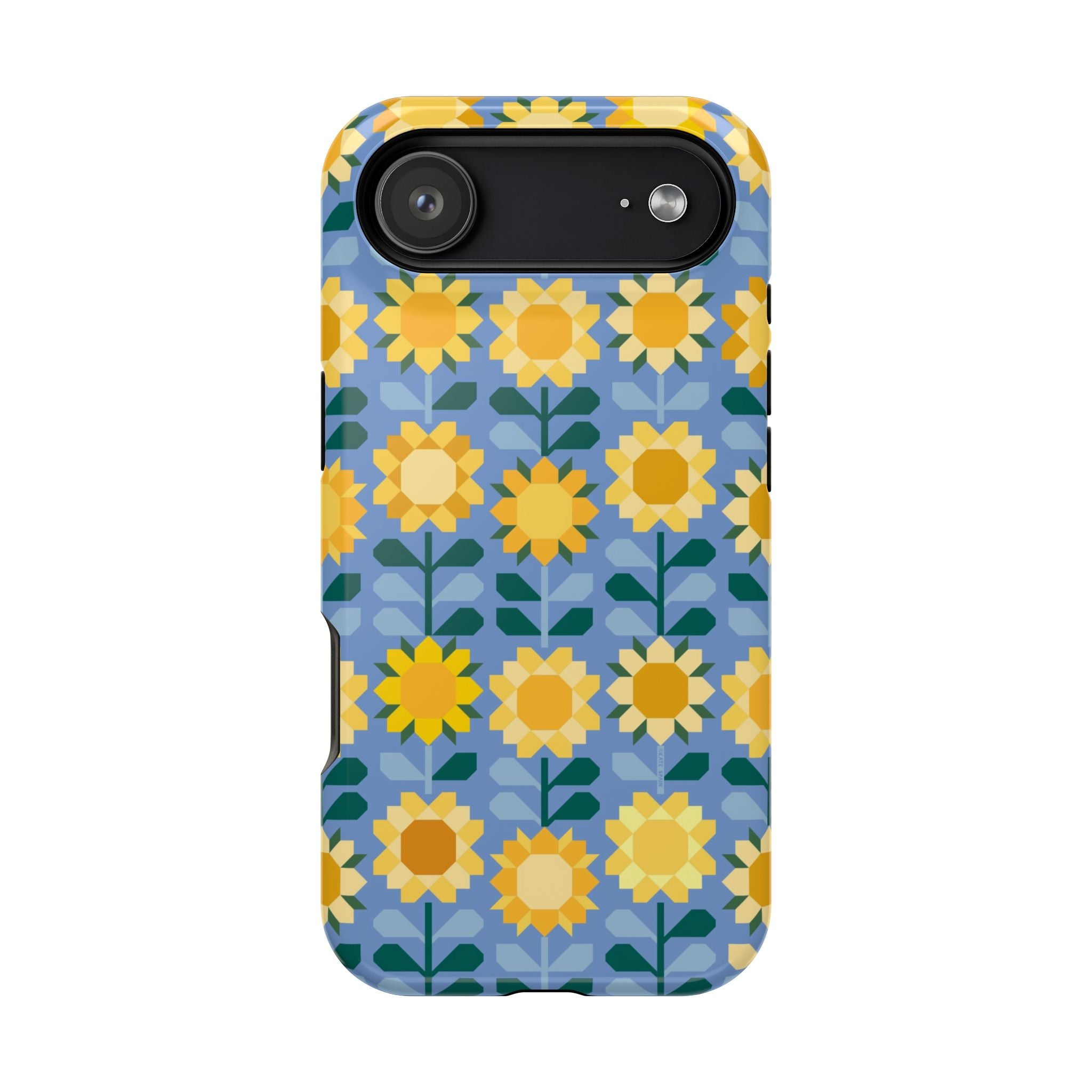 Sunflowers MagSafe tough case for iPhone 17 Air - glossy vibrant yellow sunflower design