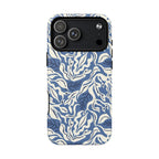Ocean Tides MagSafe iPhone 17 Pro Max Case – Matte | blue and white tidal bed ocean print