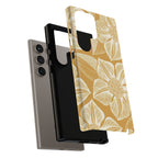 Vintage Bloom Gold Samsung Case