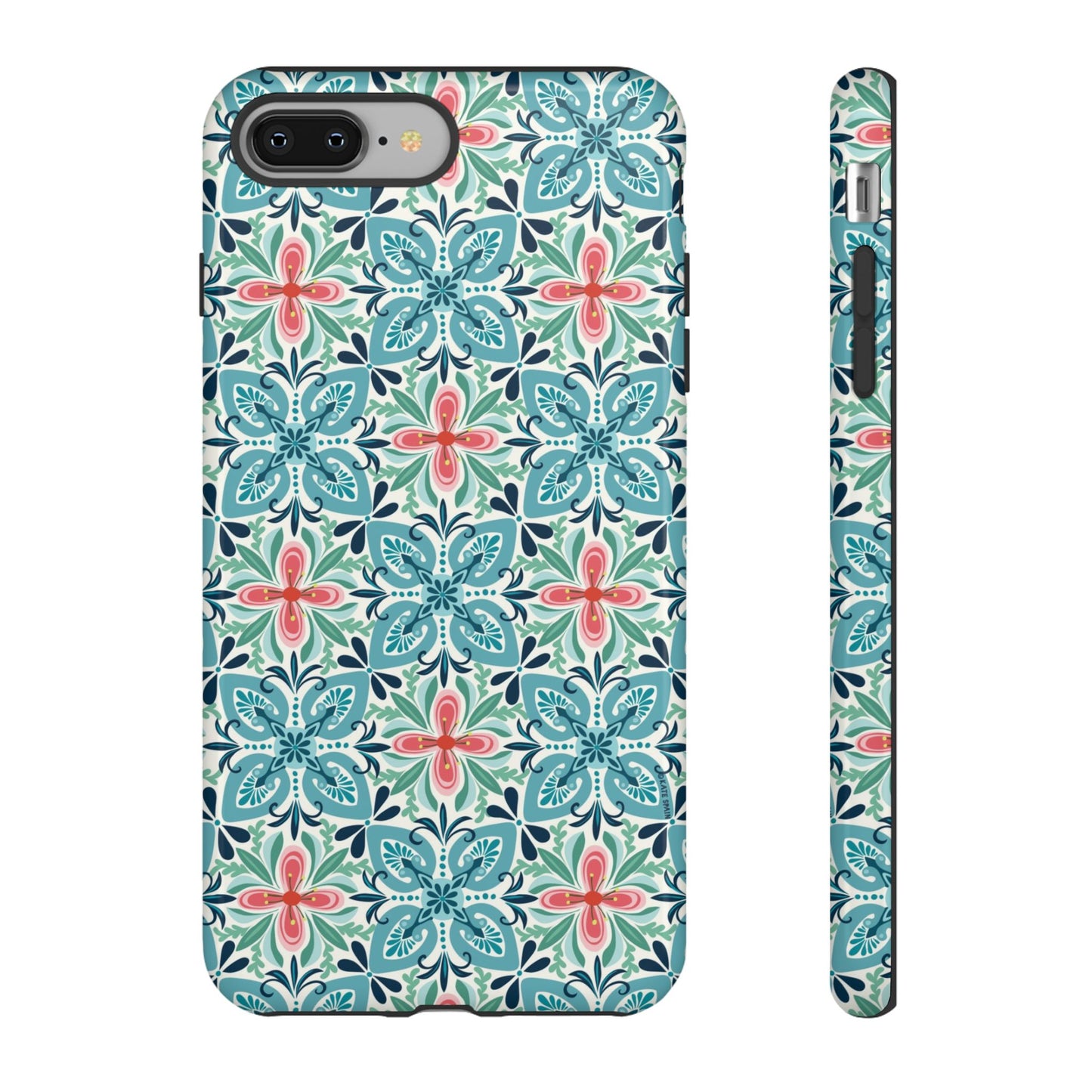 Stonecrop Floral Tile iPhone Tough Case