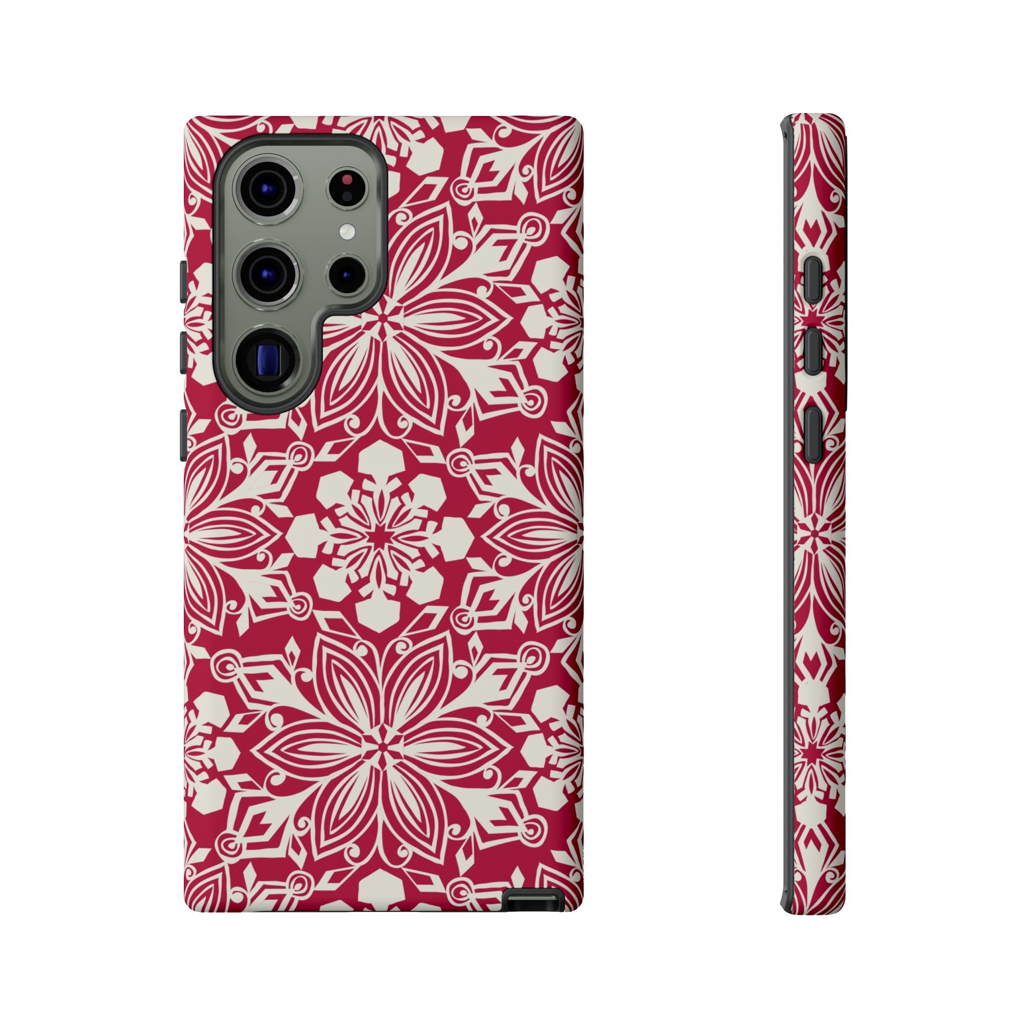 Snowfall Paper Cut Snowflake Samsung Tough Case Samsung Galaxy S23 Ultra Matte