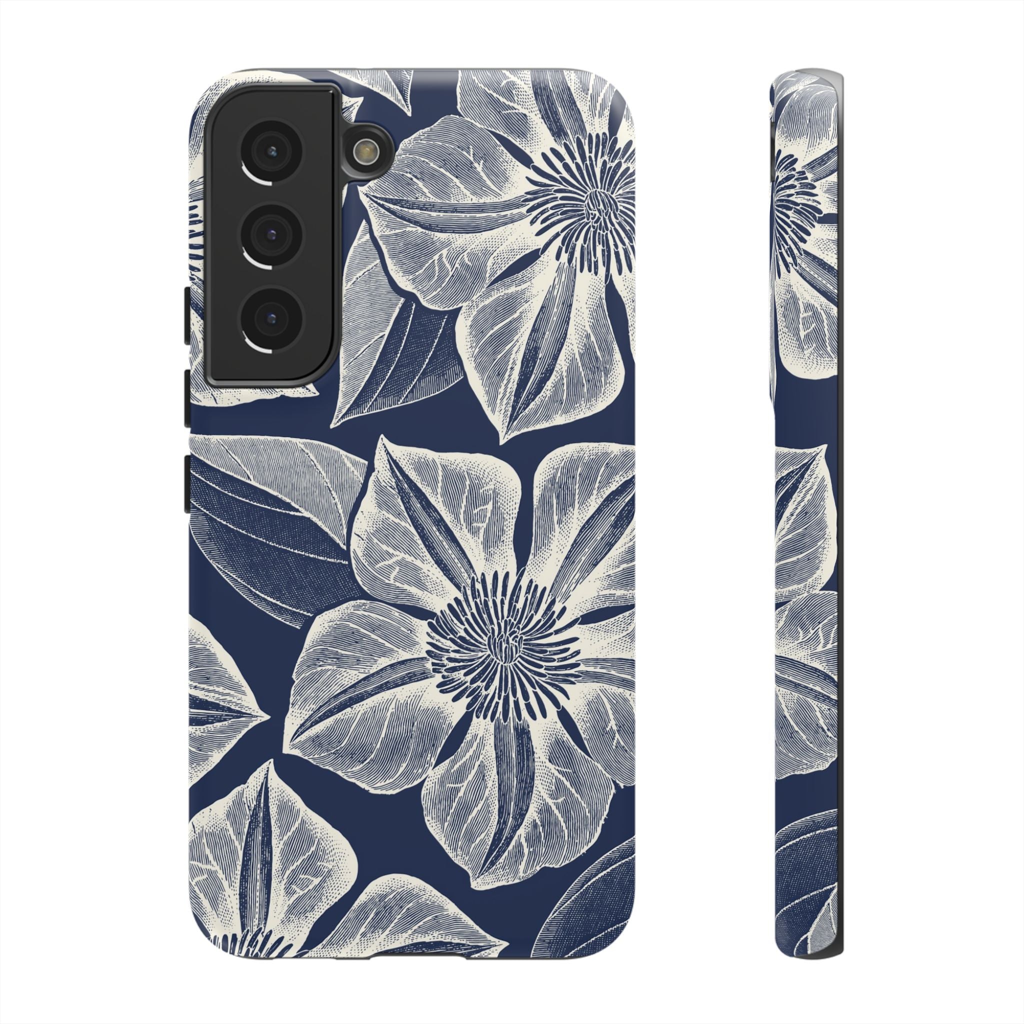 Vintage Bloom Navy Samsung Case