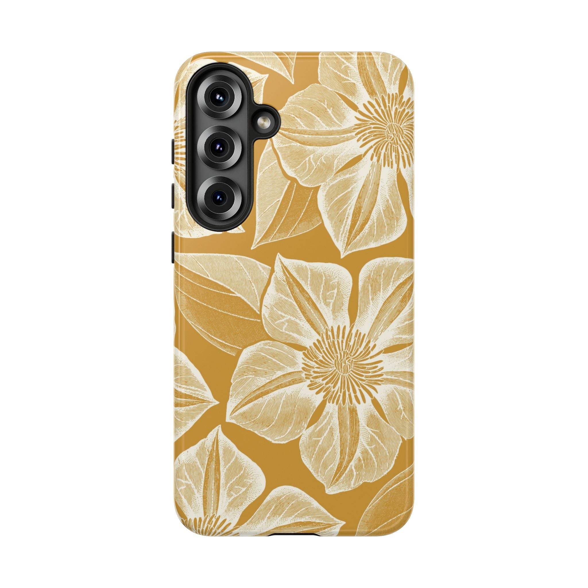 Vintage Bloom Gold Samsung Case