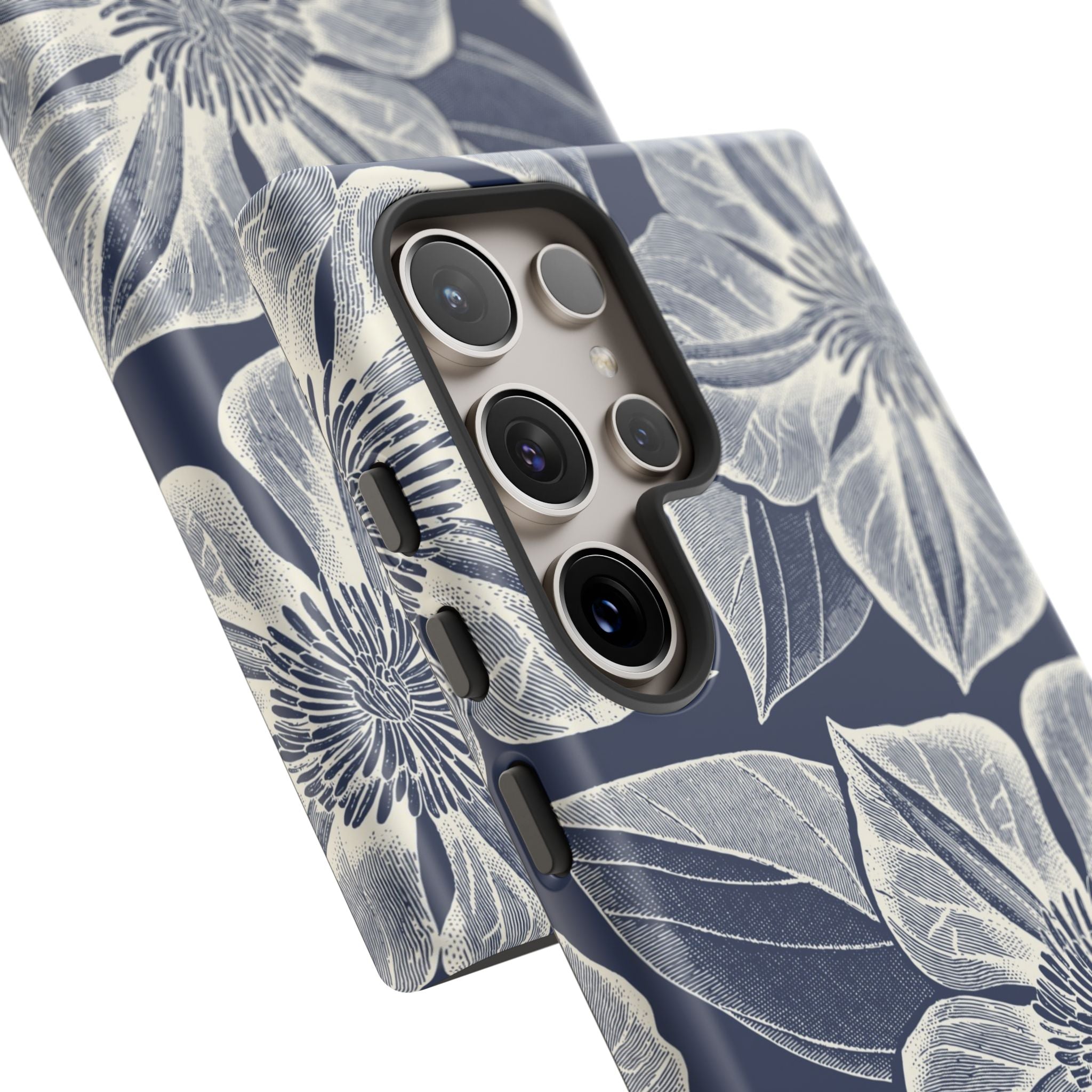 Vintage Bloom Navy Samsung Case