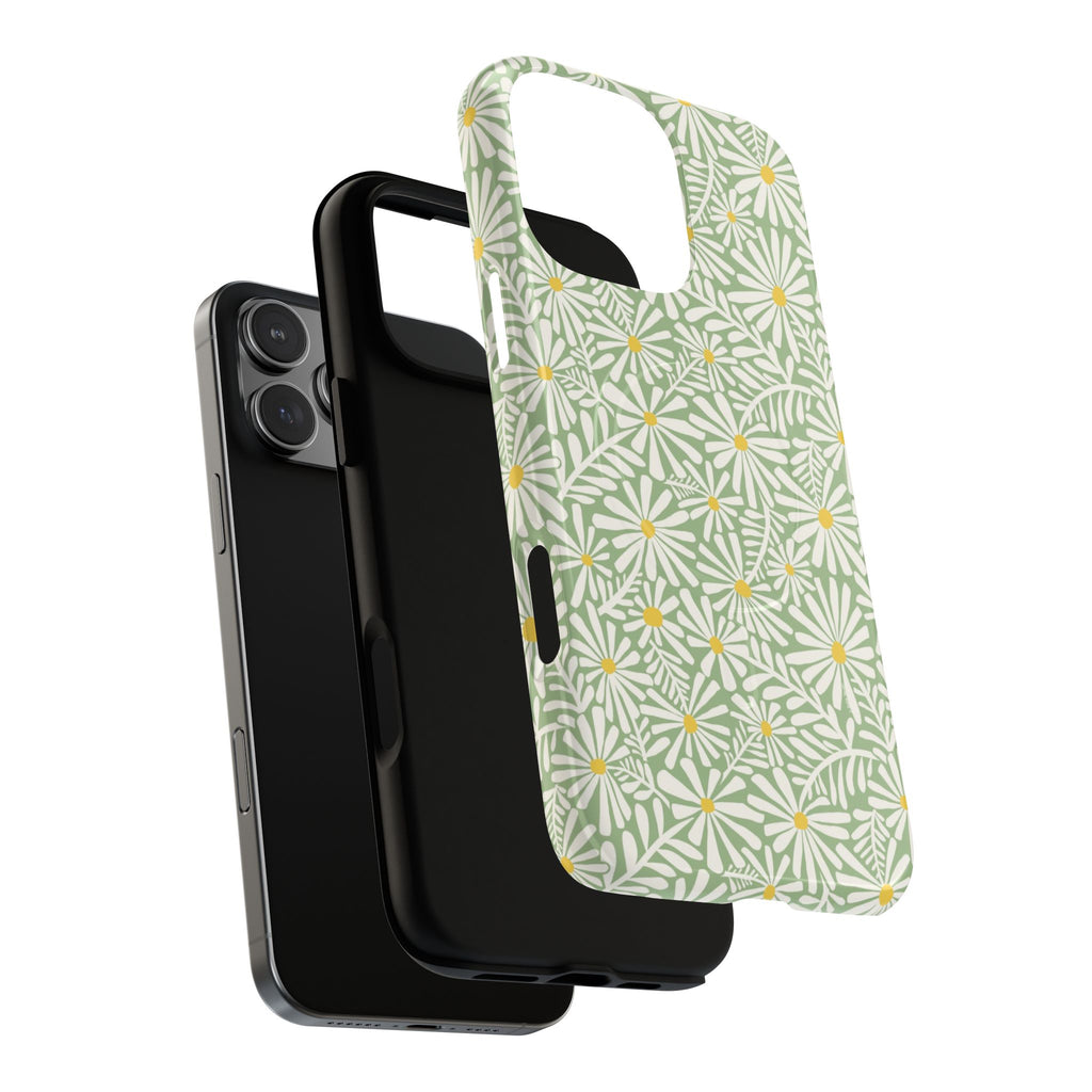 Montauk Daisy Meadow Green MagSafe iPhone Case