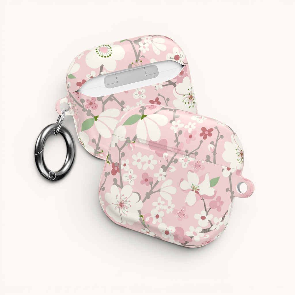 Pink Cherry Blossom AirPods Case