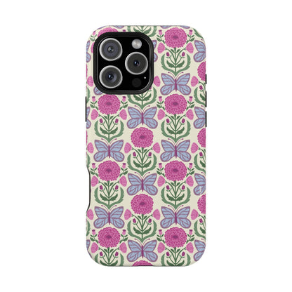 Butterfly MagSafe iPhone Case - Elegant Nature Art