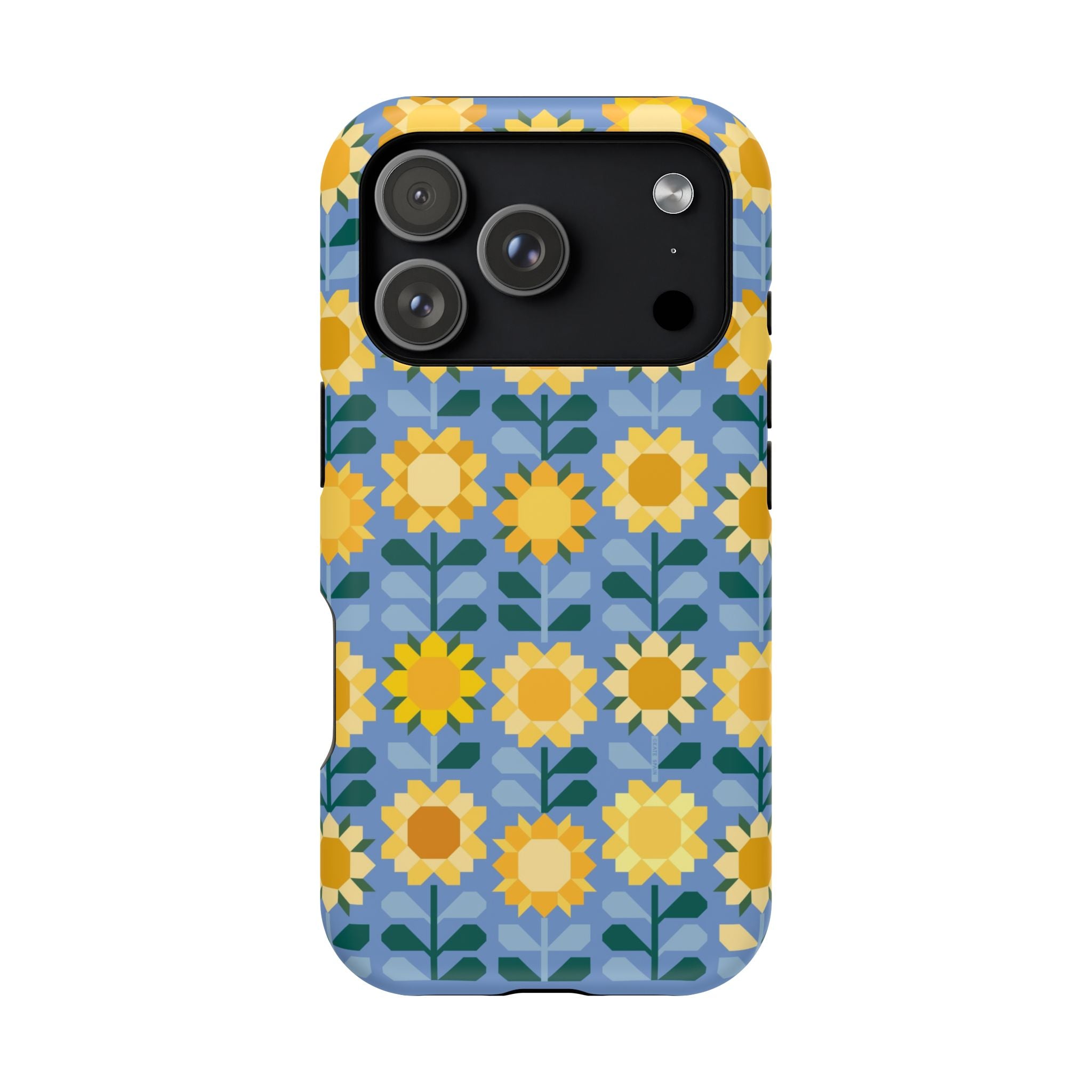 iPhone 17 Pro MagSafe case with Sunflowers pattern in matte finish