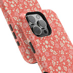 Petaline MagSafe iPhone 16 Pro Max Case – Glossy | lifestyle angled view of button, ports, and camera cutout