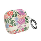 Botanica Pastel Flowers Personalized AirPods Case