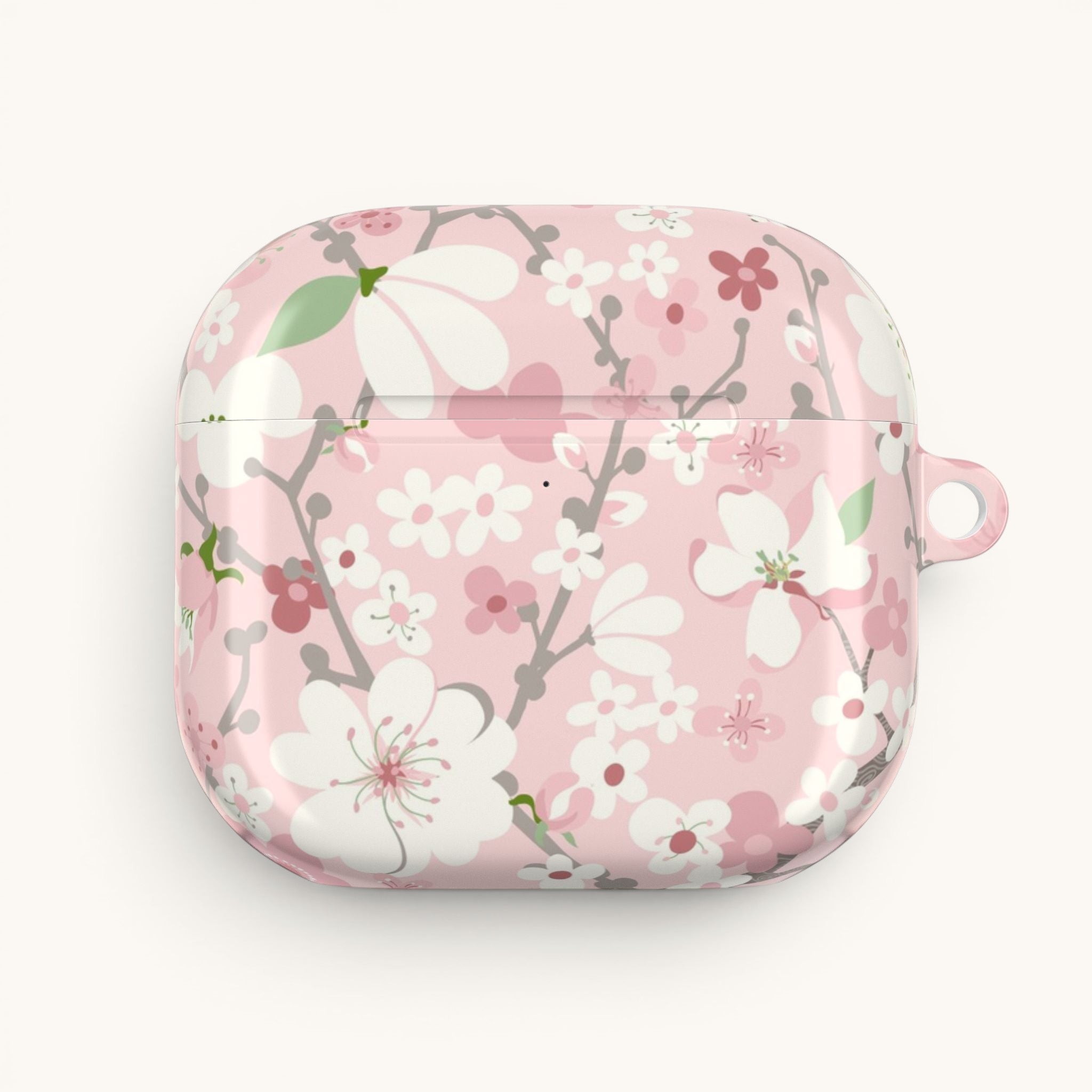 Pink Cherry Blossom AirPods Case
