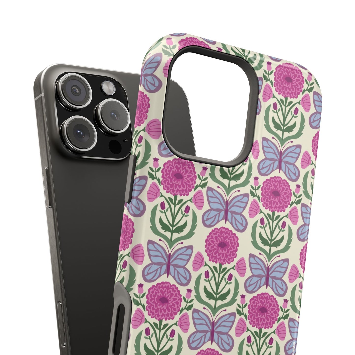 Butterfly MagSafe iPhone Case - Elegant Nature Art