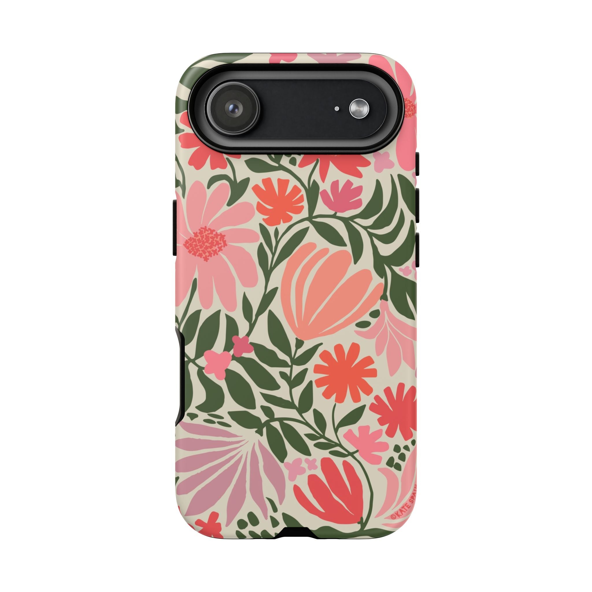 Calendula Tough iPhone 17 Air Case – Matte | periwinkle, cream, teal graphic daisy floral print