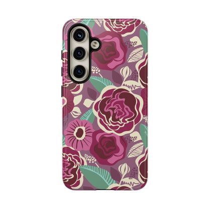 Tea Rose Burgundy Samsung Galaxy Tough Case