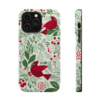 Birds and Berries iPhone MagSafe Tough Case iPhone 14 Pro Max Glossy