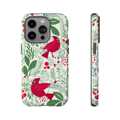 Birds and Berries iPhone Tough Case
