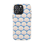Seashells MagSafe iPhone 15 Pro Max Case – Matte | periwinkle, cream, blush scallop shell print