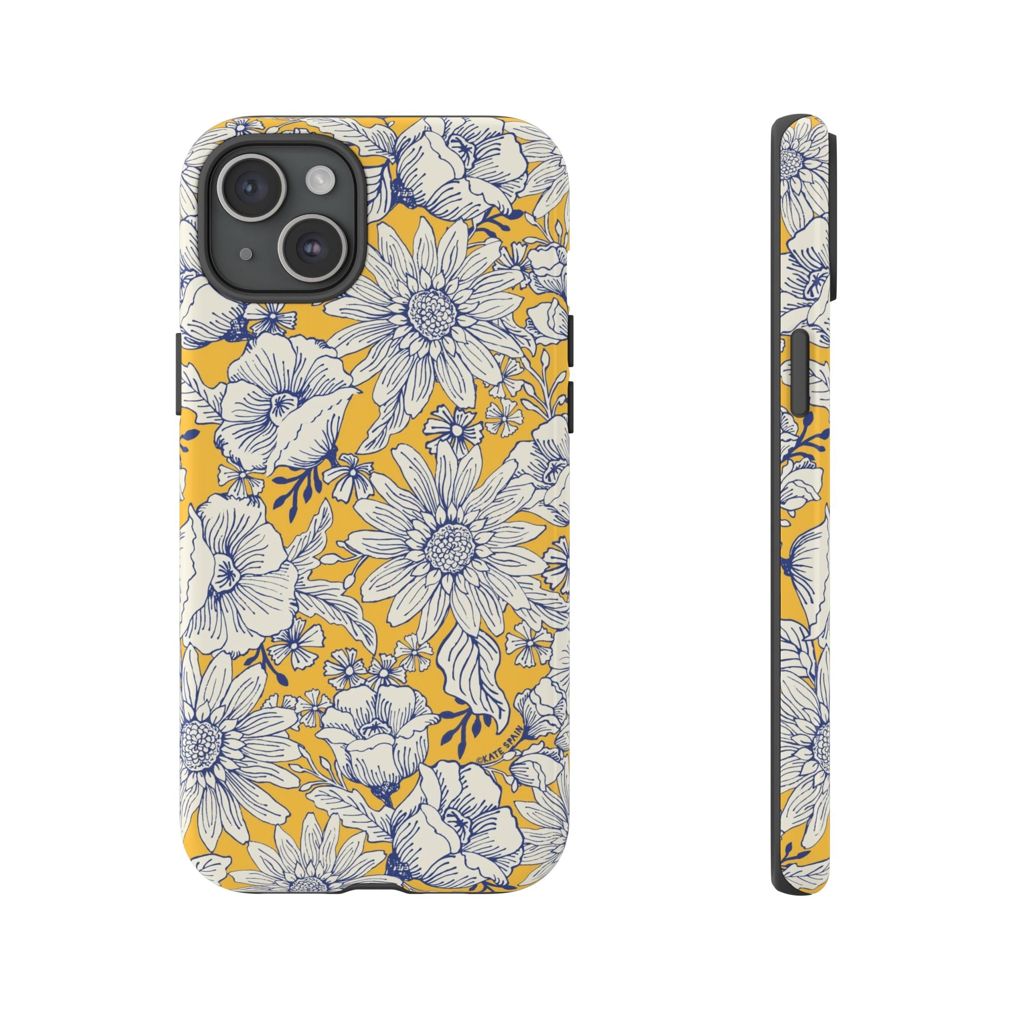 Jardin tough case for iPhone 15 Plus - glossy elegant floral jardin cover