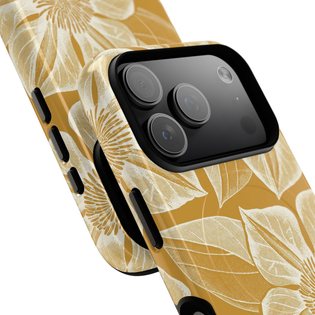 Vintage Bloom Gold iPhone MagSafe Case