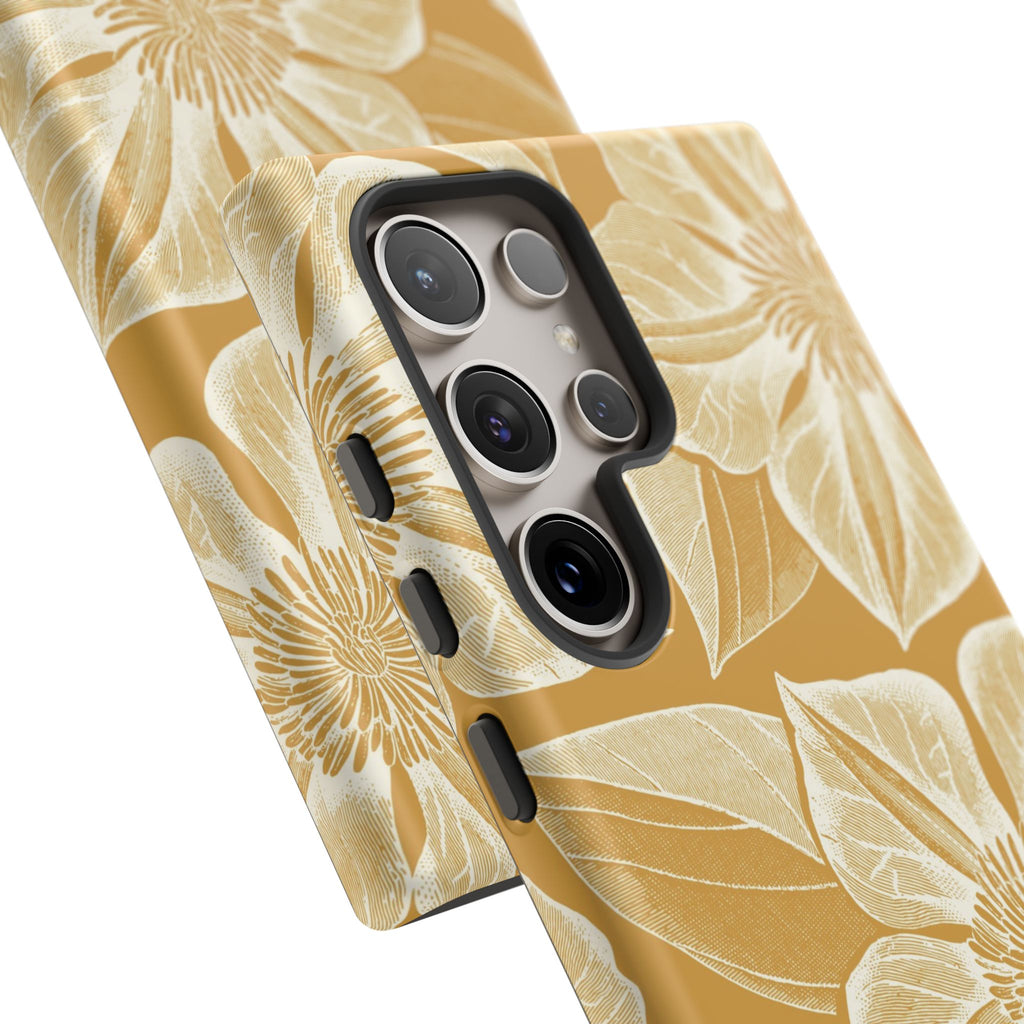 Vintage Bloom Gold Samsung Case