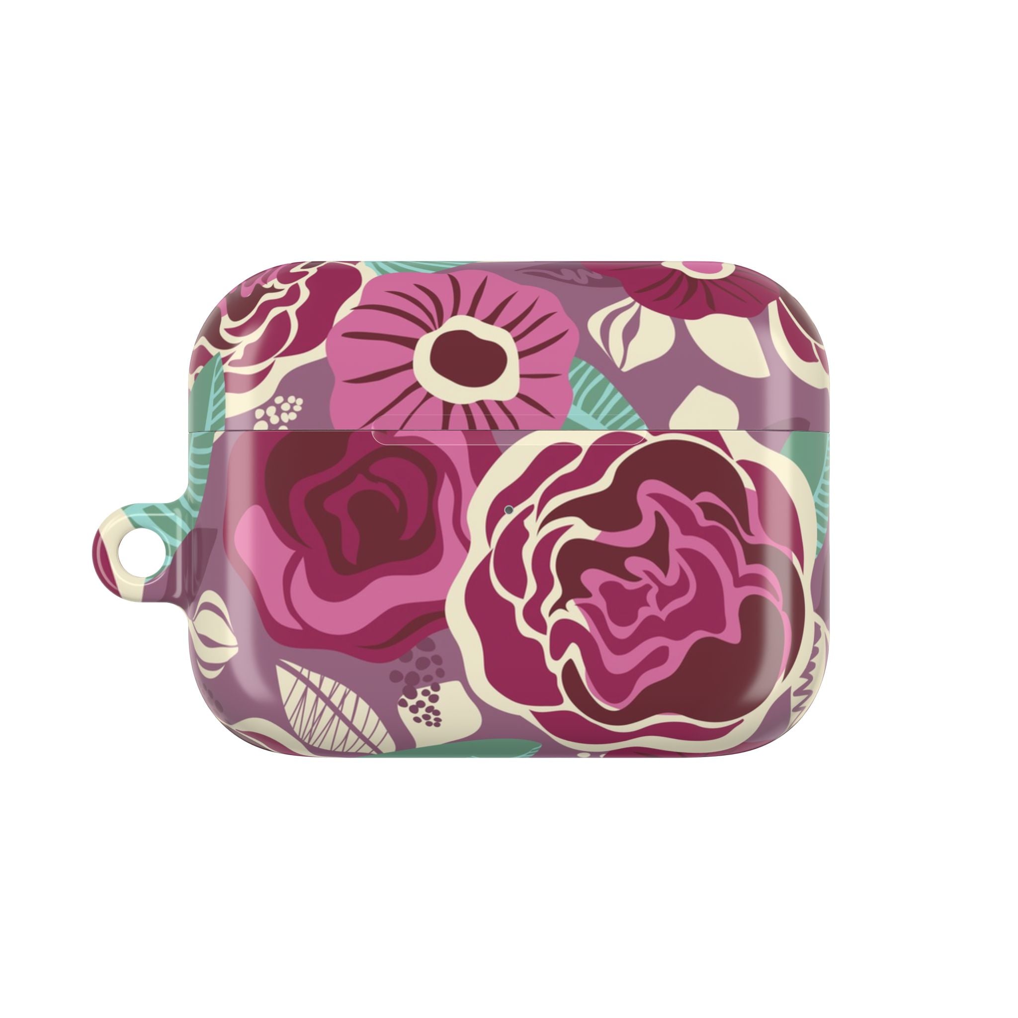 Tea Rose Burgundy AirPods Case