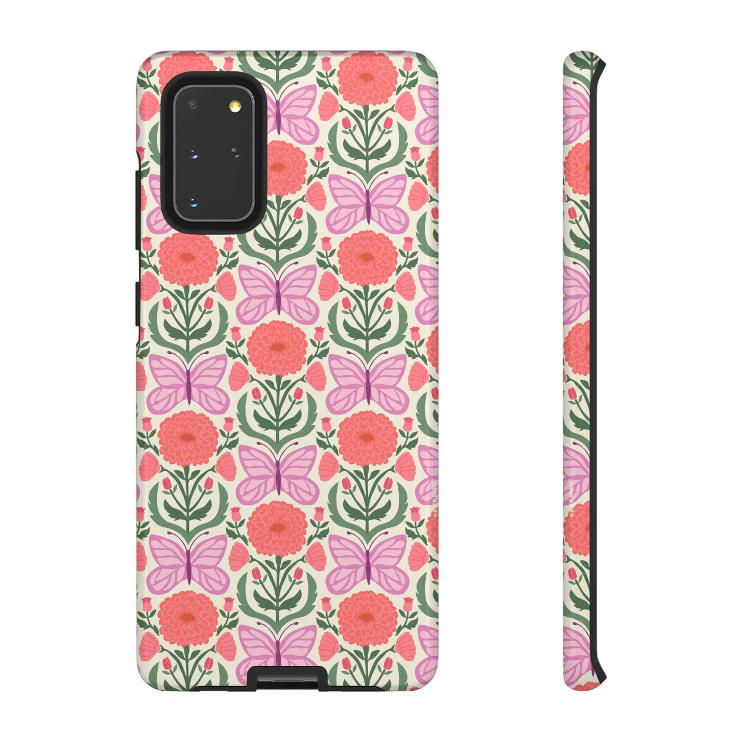 Mariposa Samsung Case - Pink Butterfly Nature Design