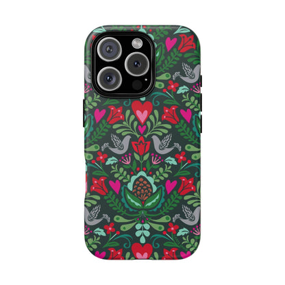 Rosemaling iPhone Tough Case iPhone 16 Pro Matte