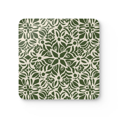 Kerala Green Cork Coaster Set