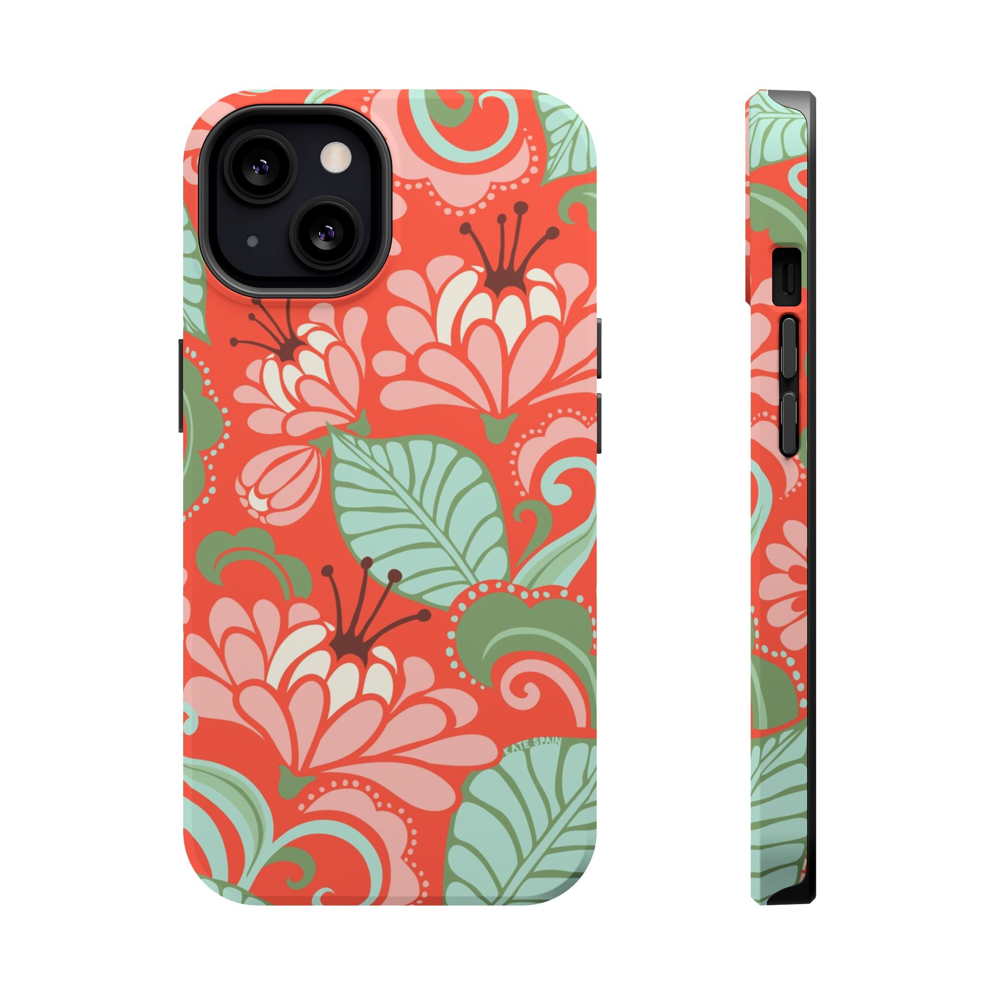 iPhone 13 MagSafe case with Sarabande floral pattern in matte finish