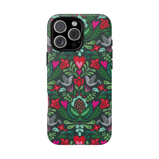 Rosemaling iPhone Tough Case iPhone 16 Pro Max Matte