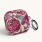 Tea Rose Burgundy AirPods Case
