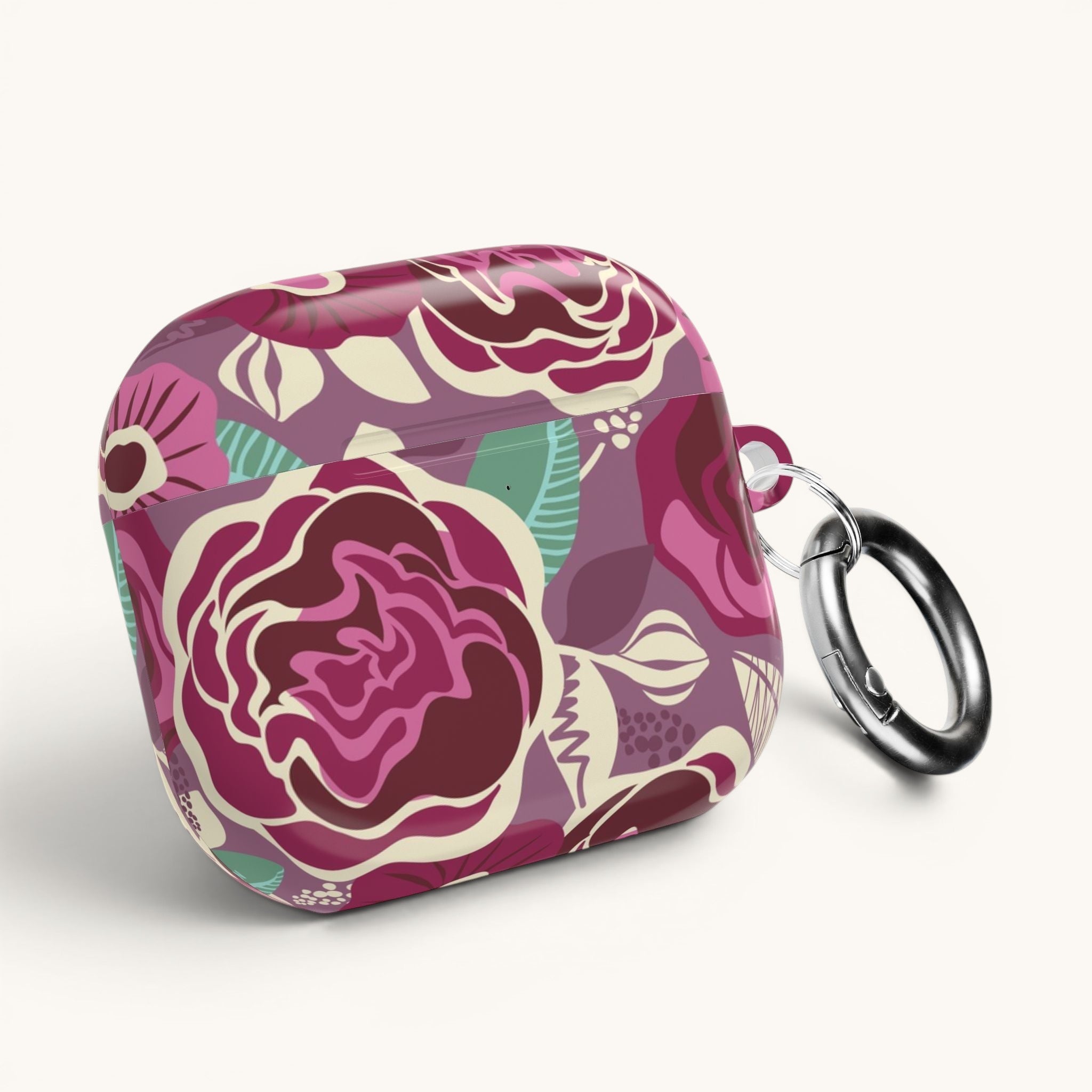 Tea Rose Burgundy AirPods Case