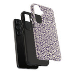 Lily Plum Samsung Galaxy S25 Glossy case — dual-layer construction detail — tough botanical phone case by Kate Spain