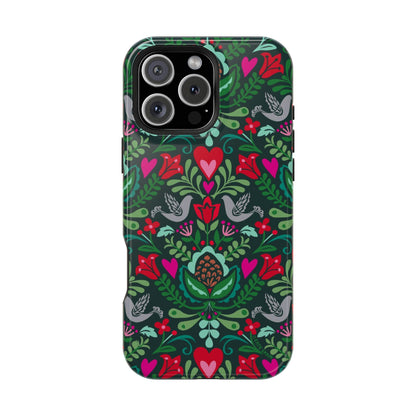 Rosemaling iPhone MagSafe Tough Case