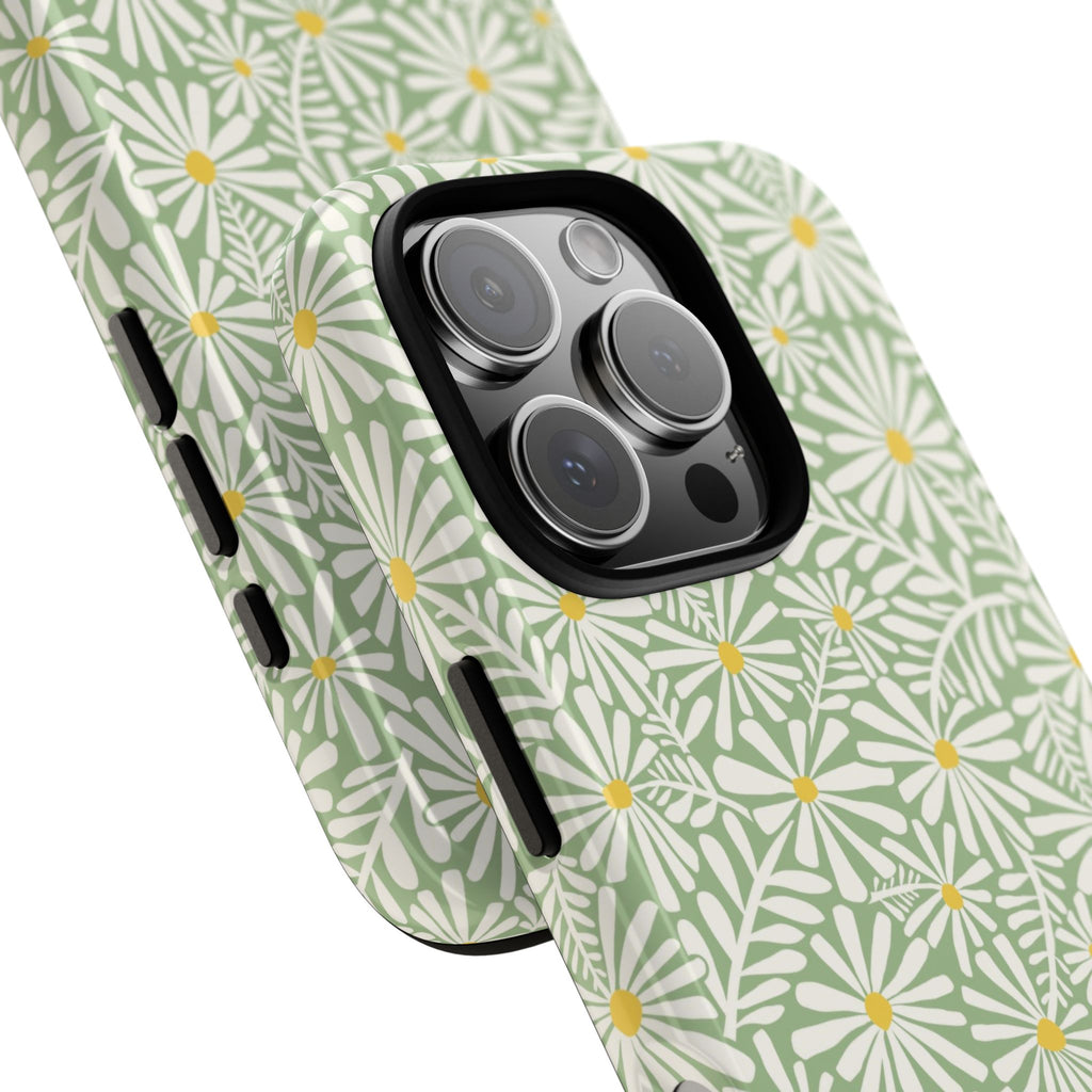 Montauk Daisy Meadow Green iPhone Case