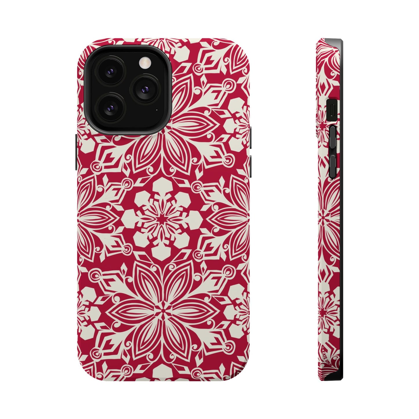 Snowfall Paper Cut Snowflake MagSafe Tough Case iPhone 13 Pro Max Matte