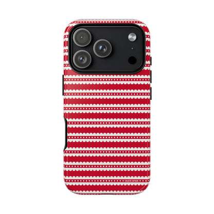 Candy Cane Stripe iPhone Tough Case