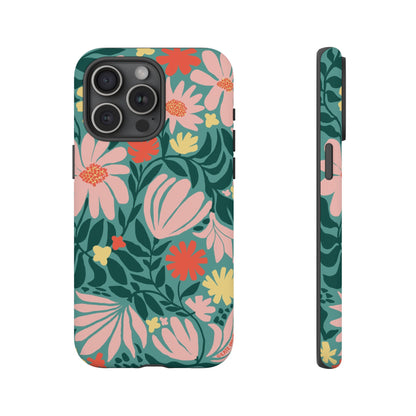 Botanica iPhone Tough Case Teal iPhone 15 Pro Max Matte