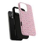 Lily Rose MagSafe iPhone 16 Pro Max Case – Glossy | angled view showing camera cutout and buttons — botanical MagSafe case by Kate Spain