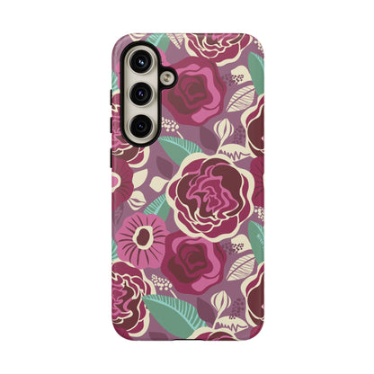 Tea Rose Burgundy Samsung Galaxy Tough Case