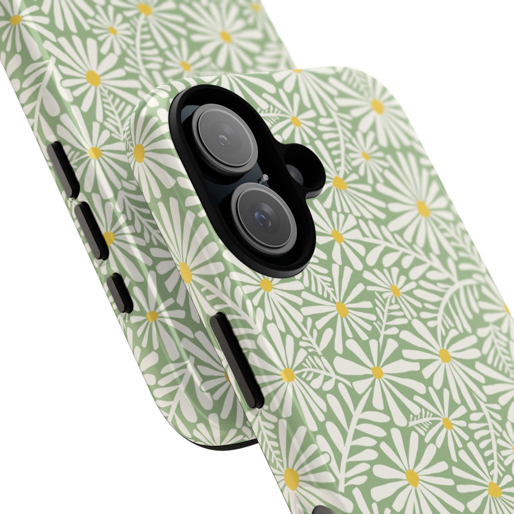 Montauk Daisy Meadow Green iPhone Case